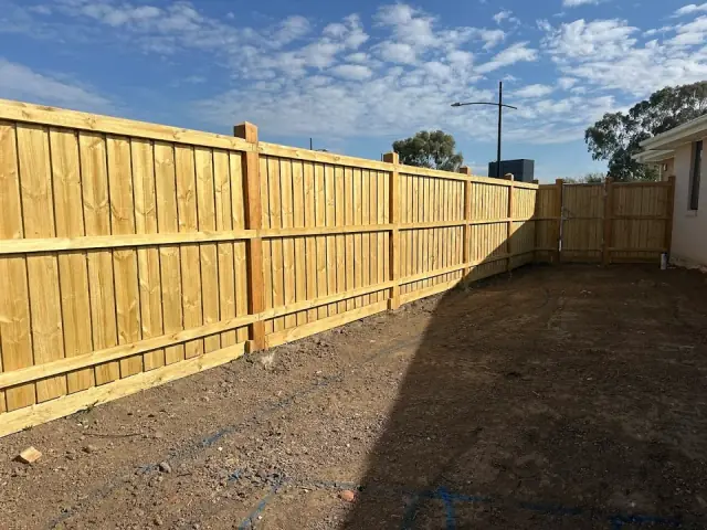 As fencing & landscaping