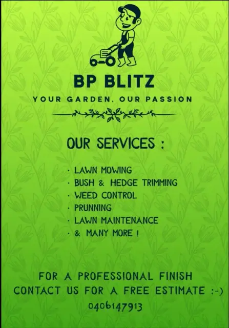 BP Blitz Garden Maintenance and Landscaping Services cover