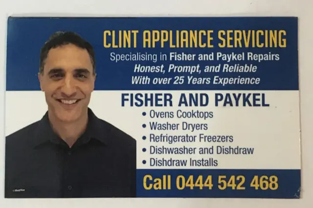 Fisher and Paykel Service and Repairs Specialist - Clint Tamihana