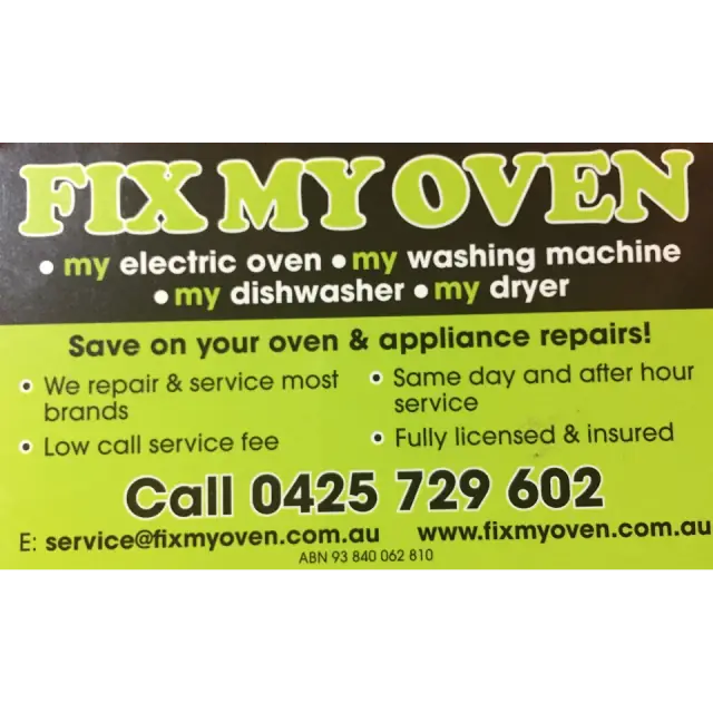 Fix My Oven. Oven repairs Melbourne. cover