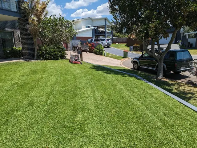 Mow on lawn solutions cover