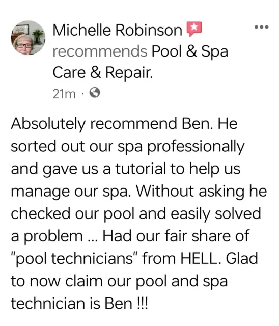 Pool and Spa Care and Repair cover