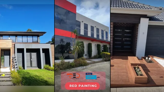 Red painting Au | house Painting | Commercial Painting | Concrete Epoxy