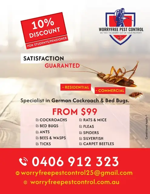 Worry Free Pest Control cover